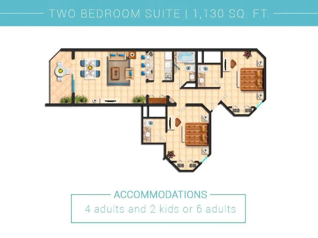 קאבו סן לוקאס 2Bd Oceanview Suite At Villa Del Palmar Cabo